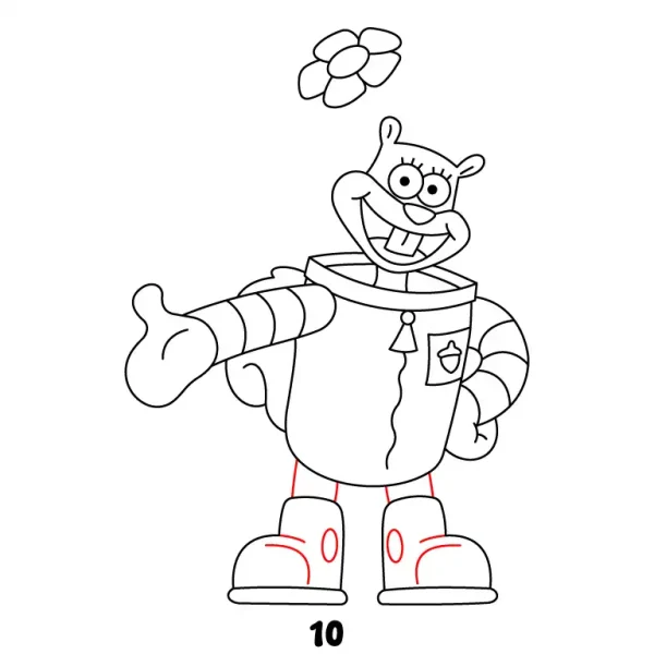 Sandy Cheeks Step 10