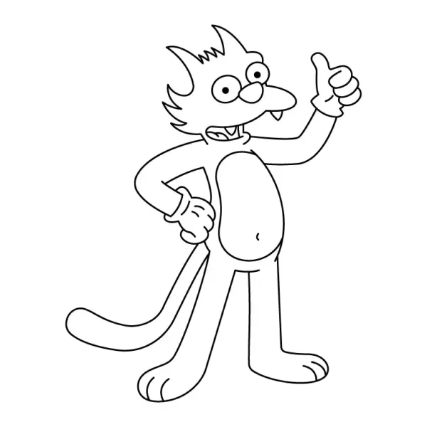 Scratchy Coloring Page