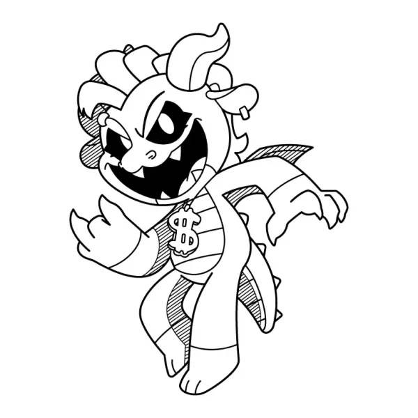 Simon Smoke Coloring Page