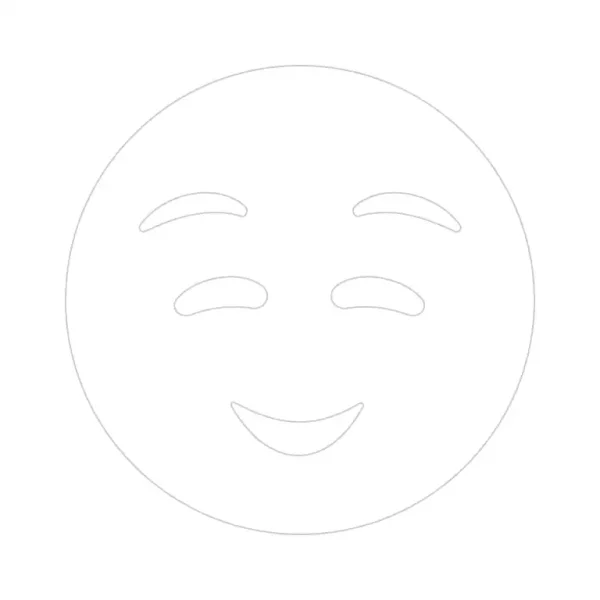 Smiling Face Emoji Trace By Image Page