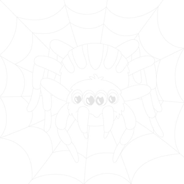 Spider On Web Trace By Image