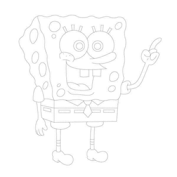 Spongebob Tracing Page