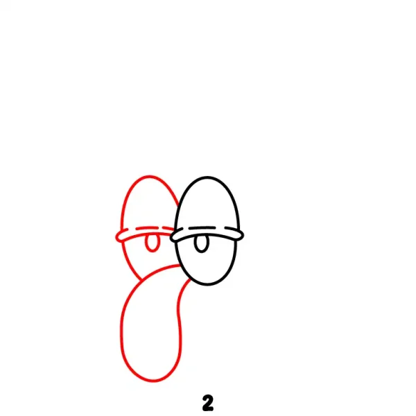 Squidward Face Step 2