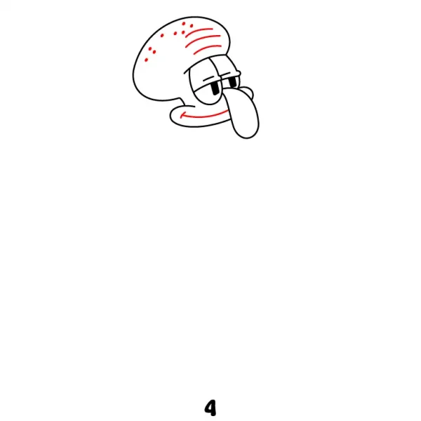 Squidward Tentacles Step 4