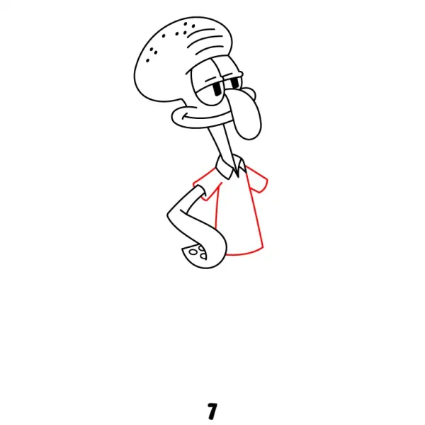 Squidward Tentacles Step 7