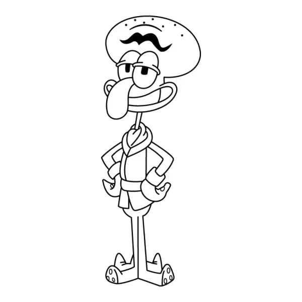 Squilliam Fancyson Coloring Page
