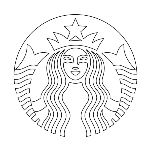 Starbucks Logo Coloring Page