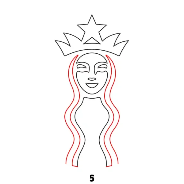 Starbucks Logo Step 5