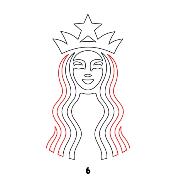 Starbucks Logo Step 6