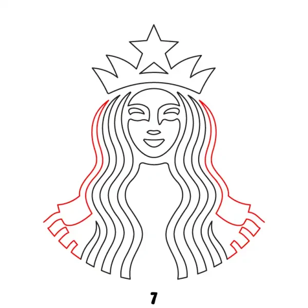 Starbucks Logo Step 7
