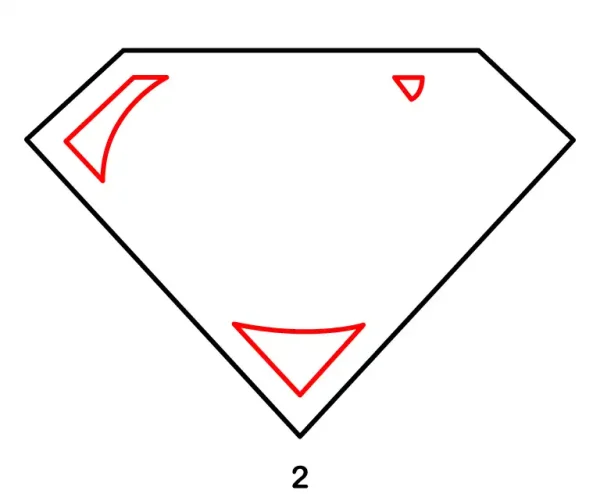 Superman Logo Step 2