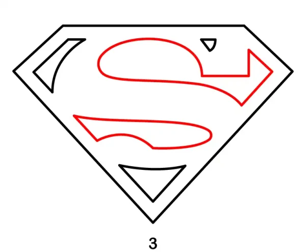 Superman Logo Step 3