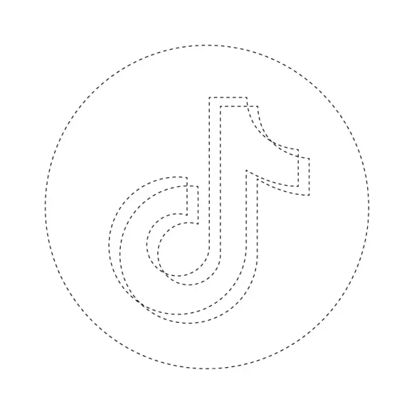 Tiktok Logo Tracing Page