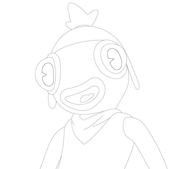 Toona Fish Tracing Sheet