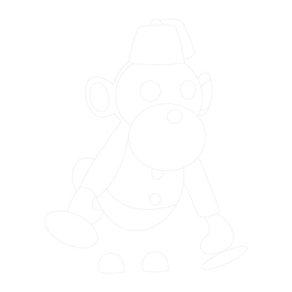 Toy Monkey Trace By Image Sheet
