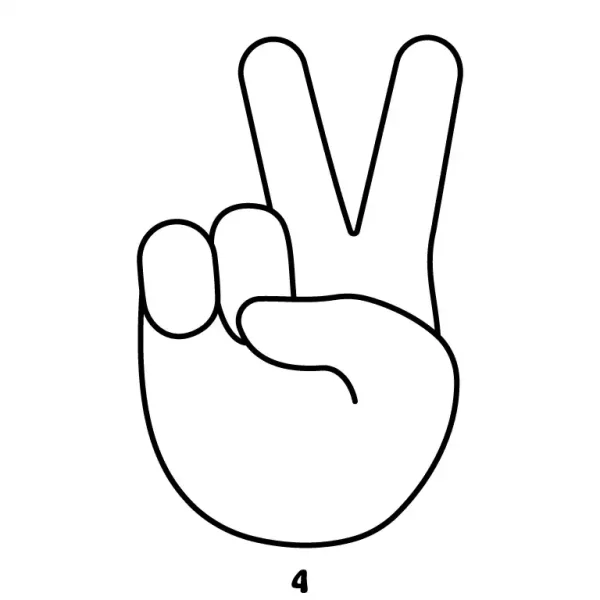 Victory Hand Emoji Step 4