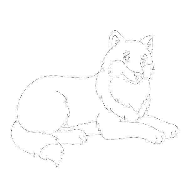 Wolf Tracing Sheet