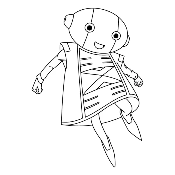 Zeno Coloring Page
